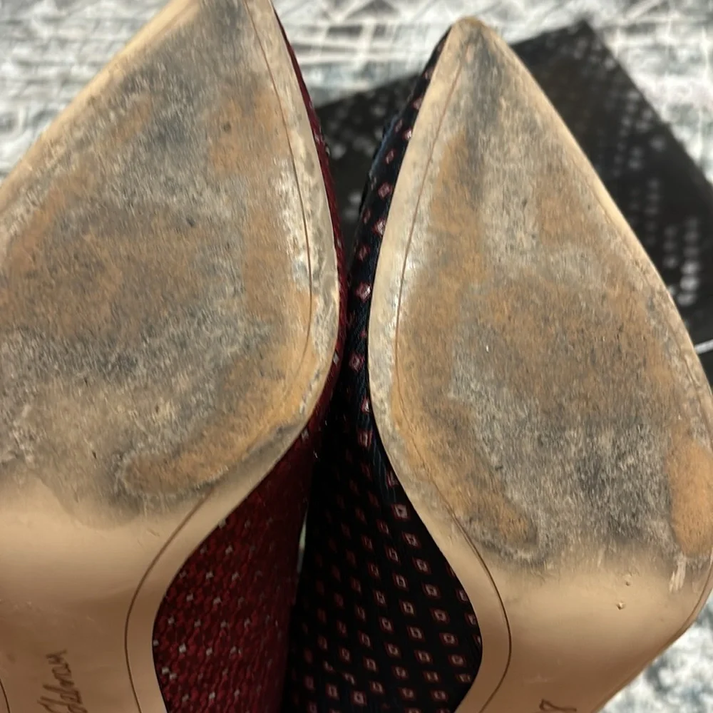 Sam Edelman heels for eve party, rare find, embroidered on front - Picture 6 of 9